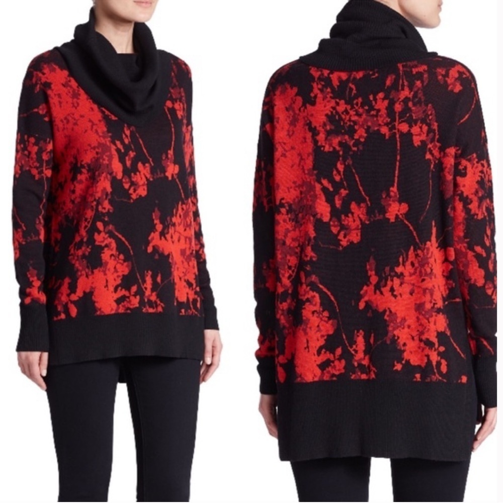 Diane Von Furstenberg | Ahiga Cowl-Neck Floral Daze Pullover Sweater